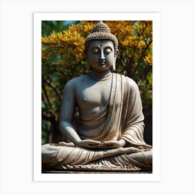 Buddha Statue 2 Art Print