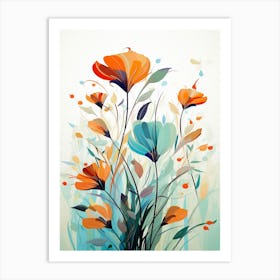 Poppy Flower Wall Décor Print 1 Art Print