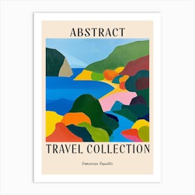 Abstract Travel Collection Poster Dominica 2 Art Print