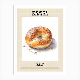Salt Bagel 2 Art Print