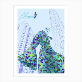 Green Dress Art Print