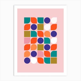 Colorful Geometry Art Print