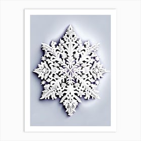 Intricate, Snowflakes, Marker Art 3 Art Print