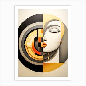 Abstract Illustration Of A Woman And The Cosmos 7 Art Print