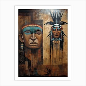 Nostalgic Native American Treasures Art Print