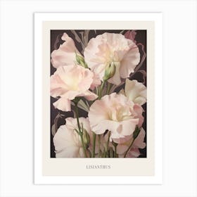 Floral Illustration Lisianthus 2 Poster Art Print