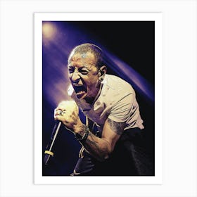 Superstars Of Chester Bennington Live Concert 1 Art Print