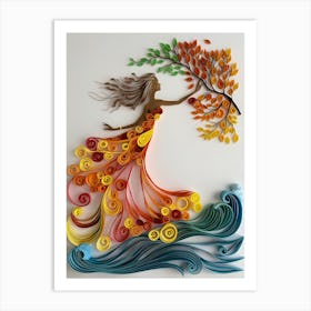 Quilled Art Art Print