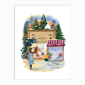 Christmas At The Shop Art Print