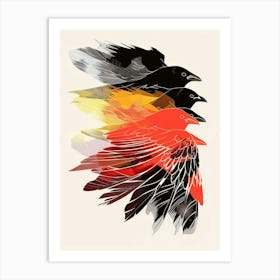 Crows 11 Art Print