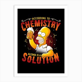 Beer Chemistry Art Print