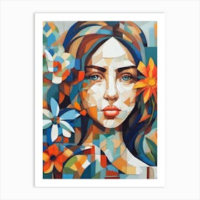 Abstract Of A Woman 2 Art Print