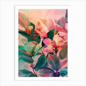 Abstract Floral Painting 15 Art Print