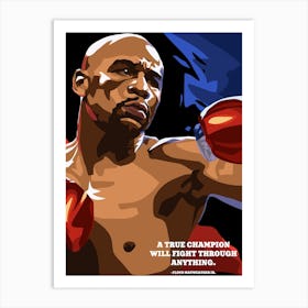 Floyd Mayweather Quote Art Print