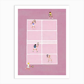 Minimalist Tennis Poster Art Print