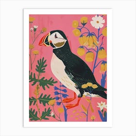 Spring Birds Puffin 1 Art Print