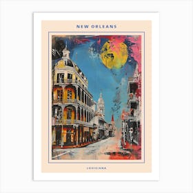 Retro New Orleans Painting Style Poster 2 Art Print