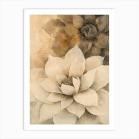 Vintage Flowers Art Print