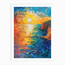 Sunset Over The Sea 10 Art Print