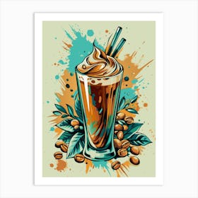 Coffee Latte 1 Art Print