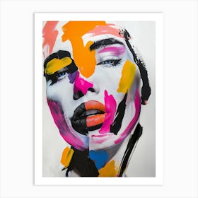 Woman'S Face 4 Art Print