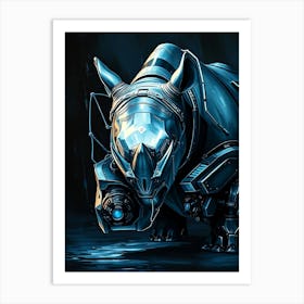 Mechanic Rhino - Diverse Art Illustration 97 Art Print