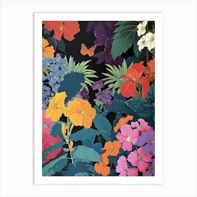 Hokusai  Great Japan Flowers Japanese 7 Art Print