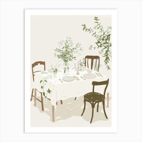 Table Setting 2 Art Print