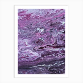 Purple Swirls Art Print