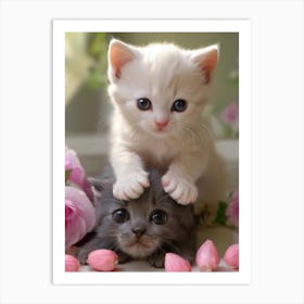 Cute Kittens 2 Art Print