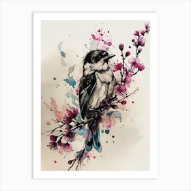 Watercolor Bird Art Print
