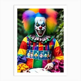 Very Creepy Clown - Reimagined 32 Art Print