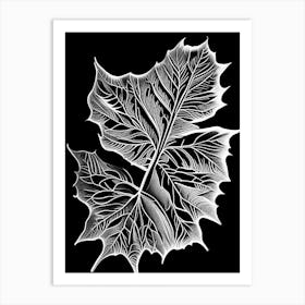 Bitter Leaf Linocut 4 Art Print