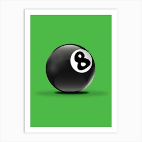 Billiard Ball Art Print