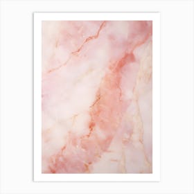 Pink Marble Art Print