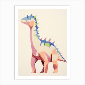Nursery Dinosaur Art Chasmosaurus 2 Art Print
