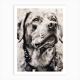 Dog'S Head Art Print