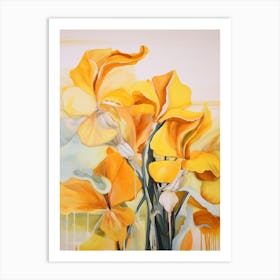 Fall Flower Painting Daffodil 2 Art Print