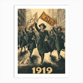 Aihrgdesign A Vintage Activist Poster Celebrating Womens Suff 286785a1 4c2f 43db A656 A58954ee848a 1 Art Print