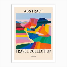 Abstract Travel Collection Poster Armenia 3 Art Print