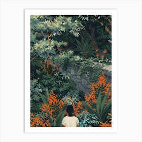 In The Garden Nara Park Japan 2 Art Print