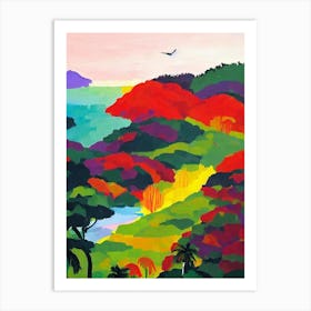 Manuel Antonio National Park 1 Costa Rica Abstract Colourful Art Print