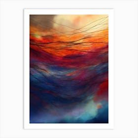 Abstract - Sunset Art Print