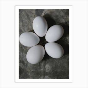 White Eggs 2 Art Print