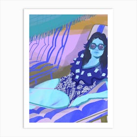 Ultramarine Blue Art Print