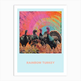 Rainbow Turkey Poster 1 Art Print