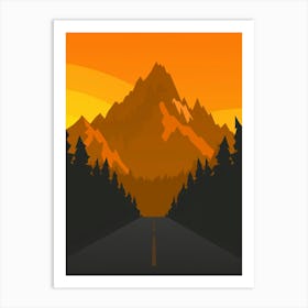 Road In The Mountains 3 Art Print