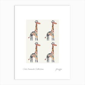 Cute Animals Collection Giraffe 4 Art Print