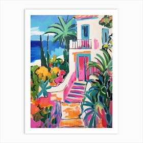 Capri Italy Fauvist Painting Art Print