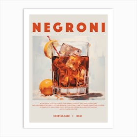 Negroni Art Print